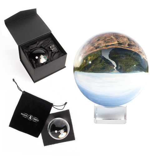 Clear crystal ball 80mm - clear,