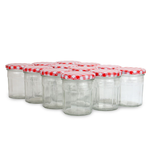 Glass jam jars - jam,