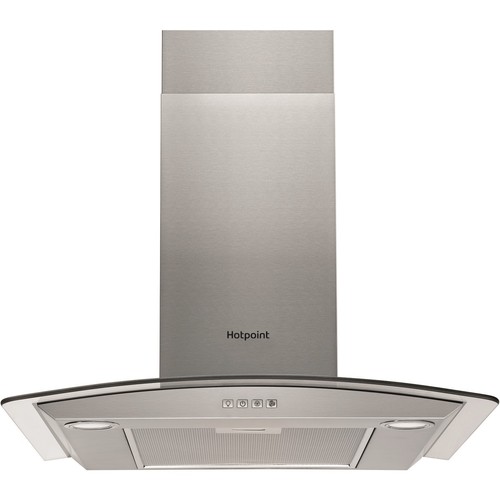 Hotpoint 70cm curved - 70cm, glass