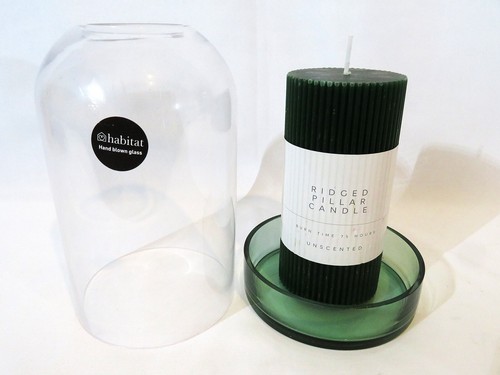 Ridged pillar candle w - pillar,