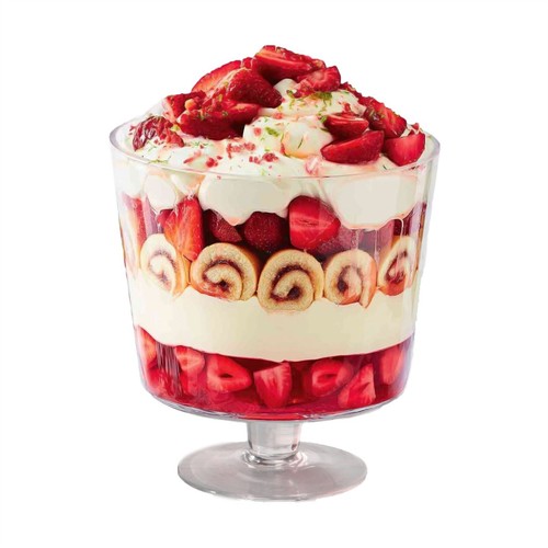 Trifle bowl footed glass large - trifle,